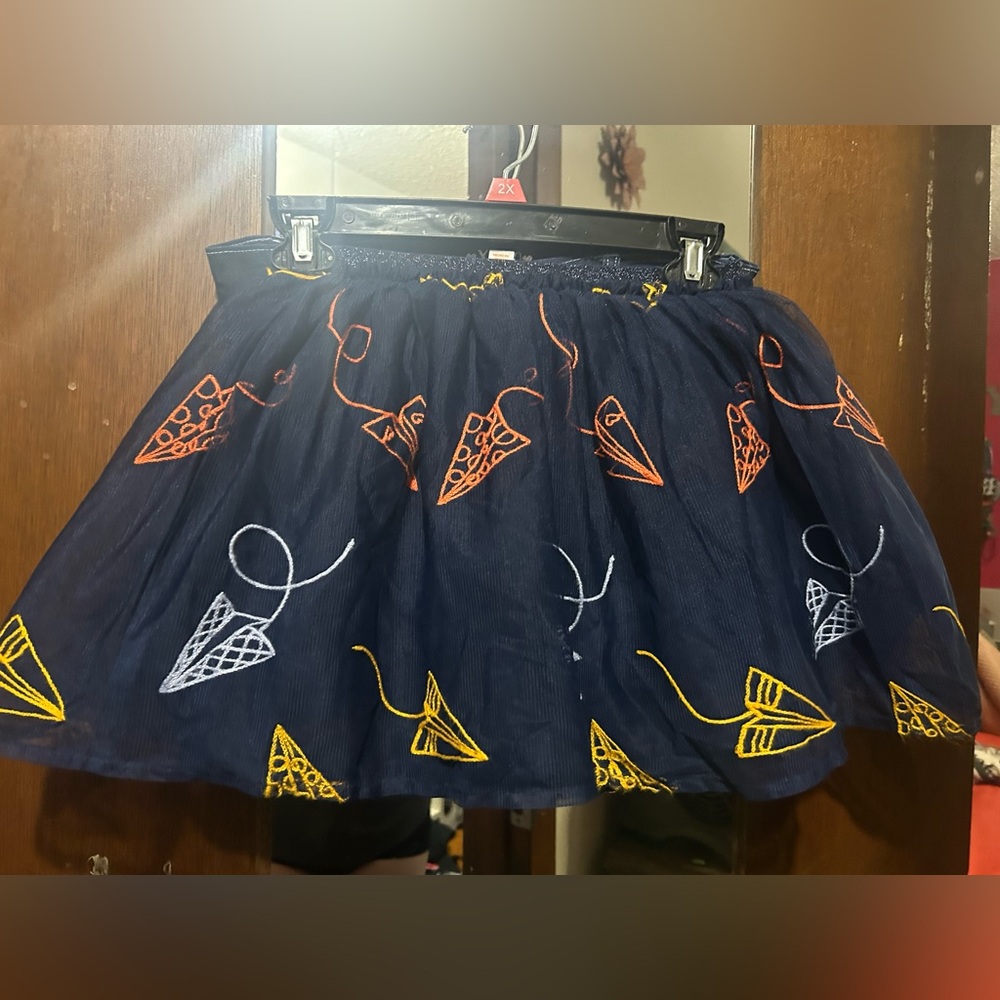 navy childs skirt
